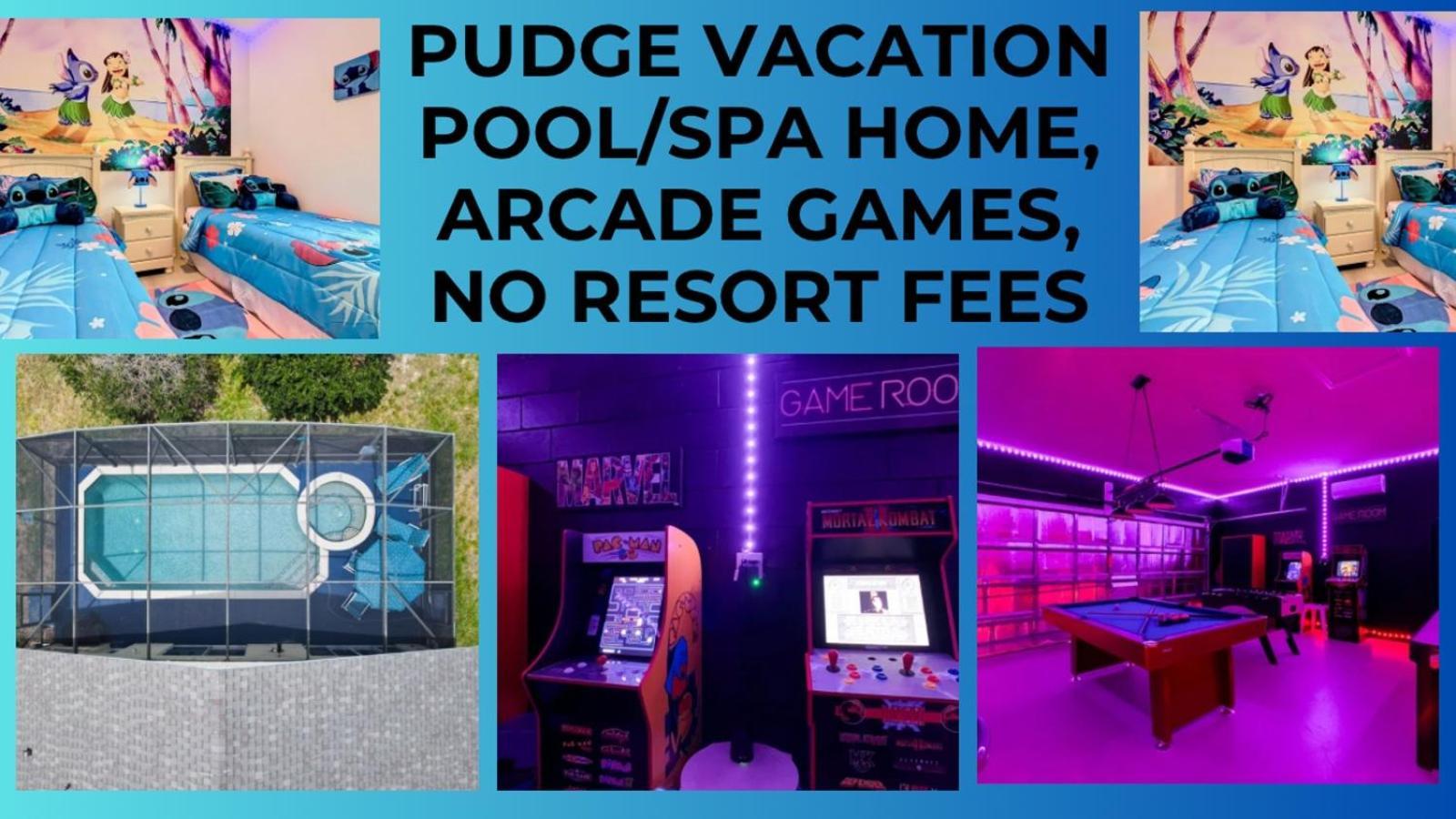Pudge Vacation Poolspa Home Near Disney Orlando Exterior photo