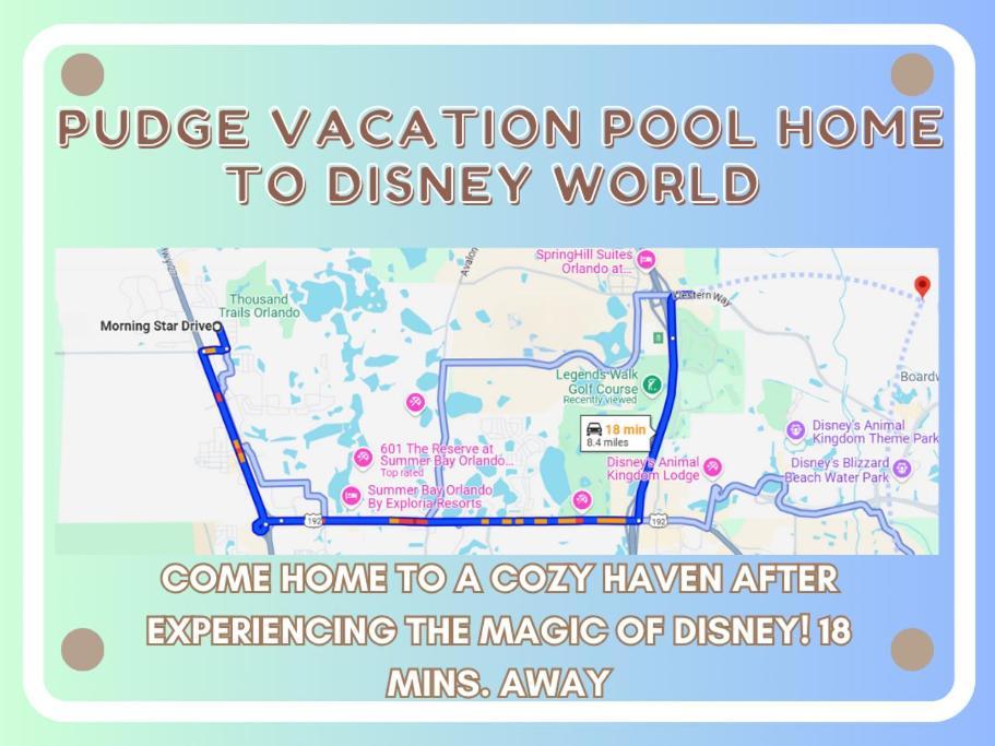 Pudge Vacation Poolspa Home Near Disney Orlando Exterior photo